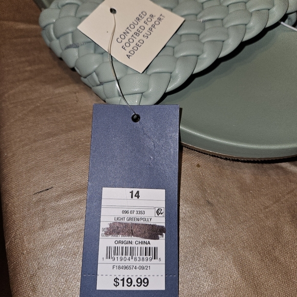 Universal Thread Women’s Polly Woven Slide Sandals Size 14 - Picture 3 of 6